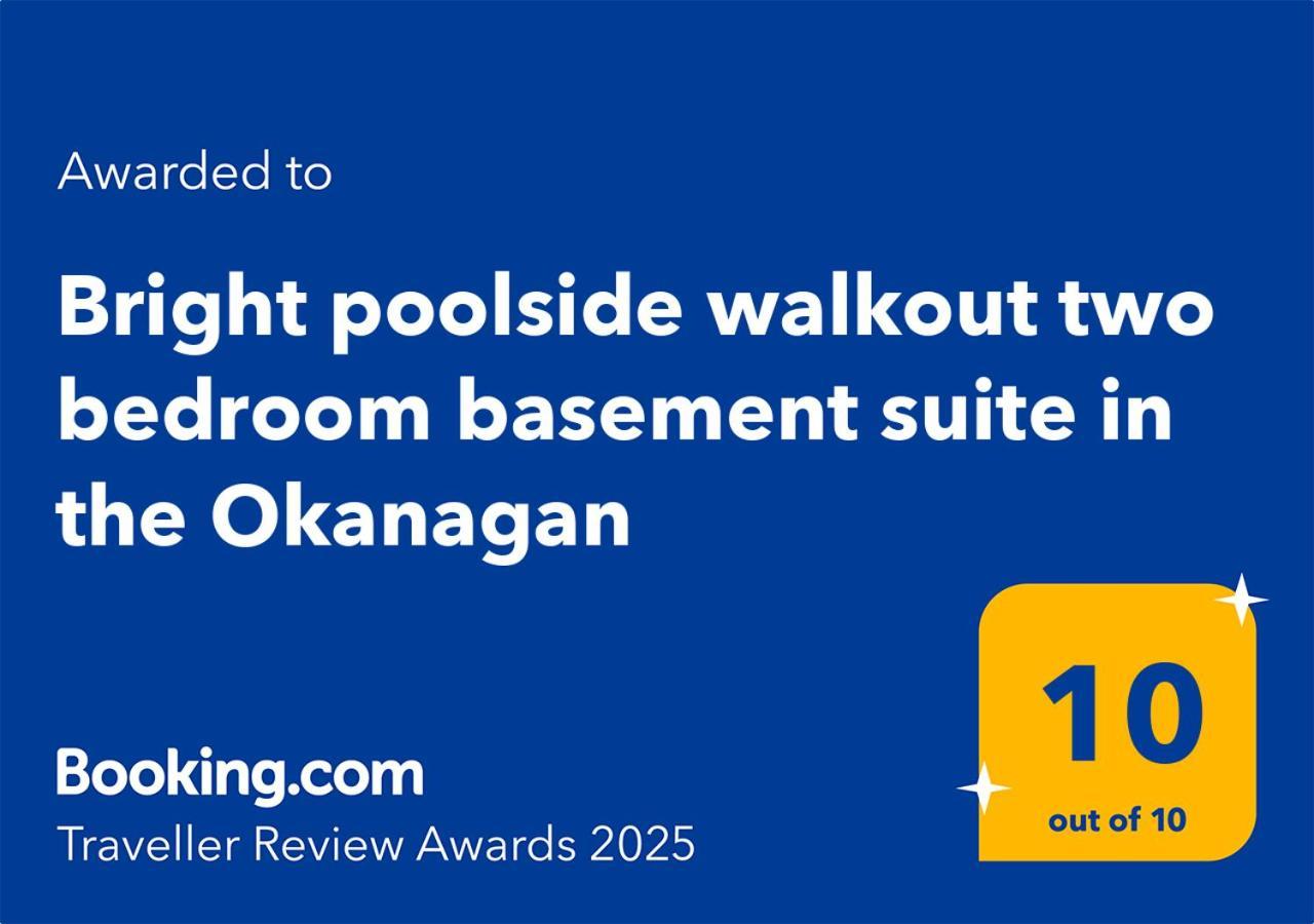 Bright Poolside Walkout Two Bedroom Basement Suite In The Okanagan 펜틱턴 외부 사진